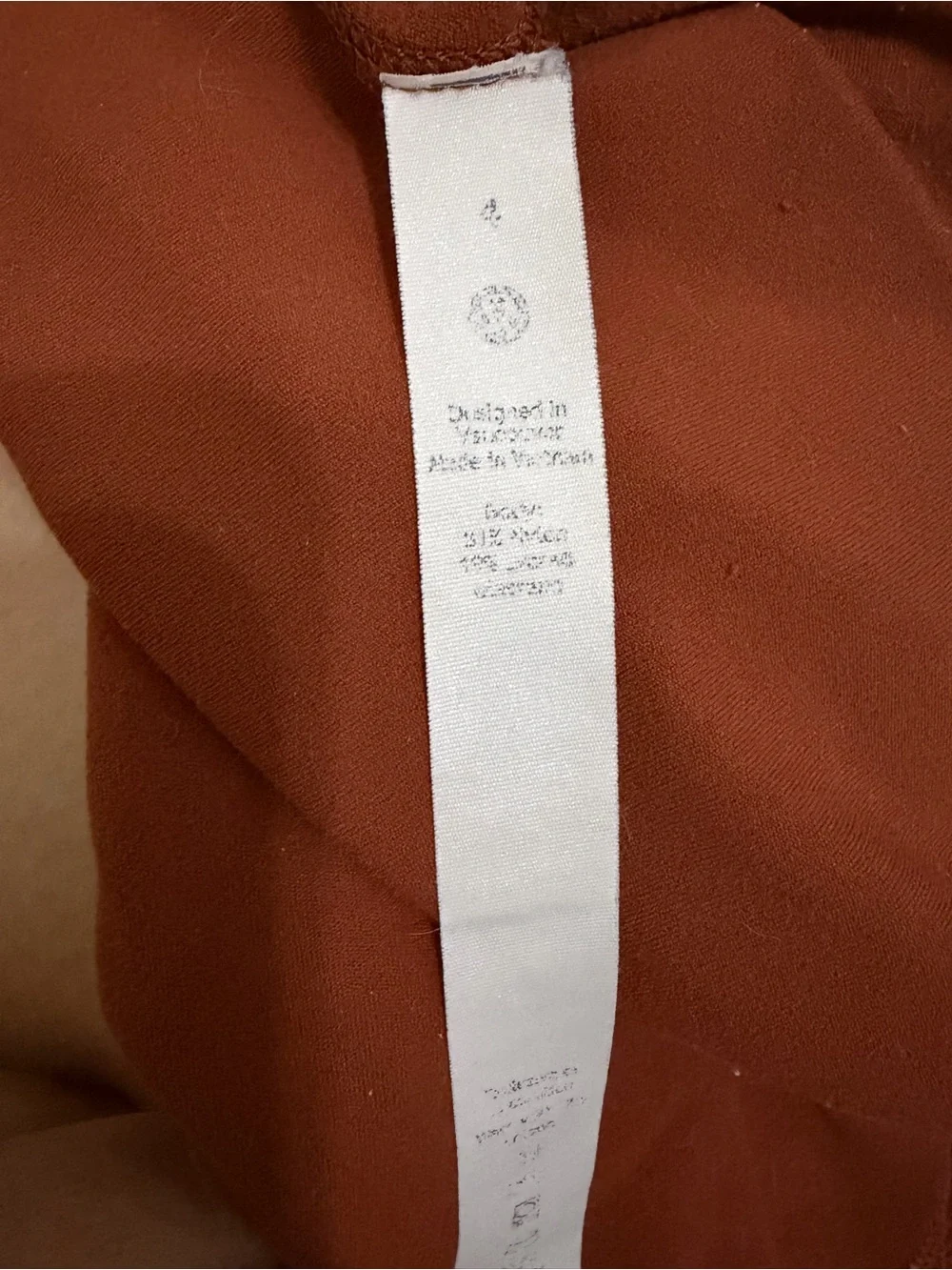 Lululemon Dark Terracota Biker Shorts